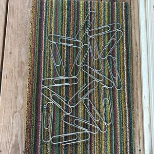 Metal giant paperclip Wall Art large